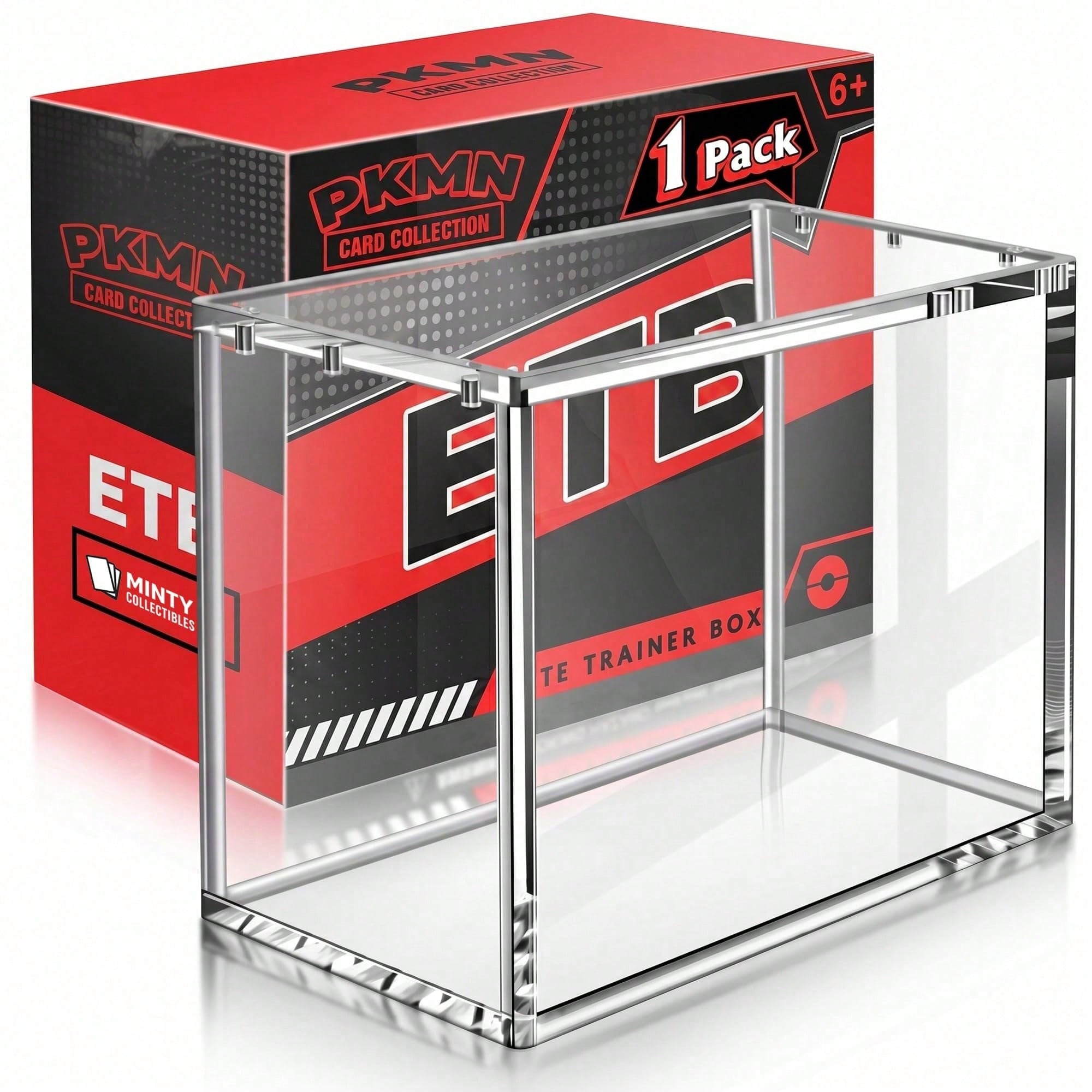 Model Kit Display - ETB Klare Magnetische Acryl-Vitrine, 8mm Boden