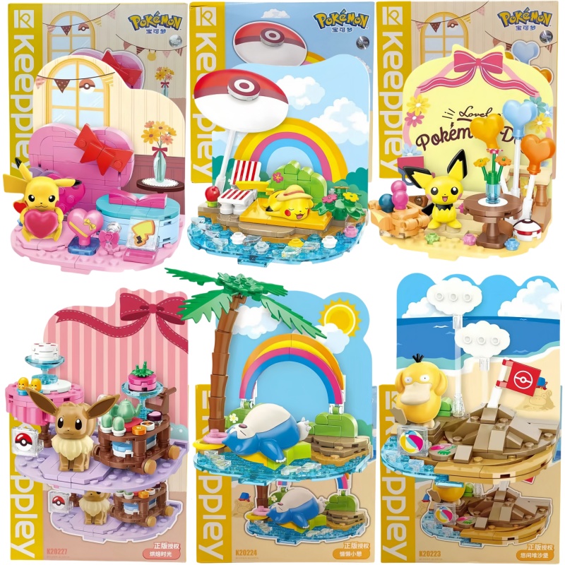 Model Kit Quick Pokemon - Original Pokémon Strand Party Thema Bausteine