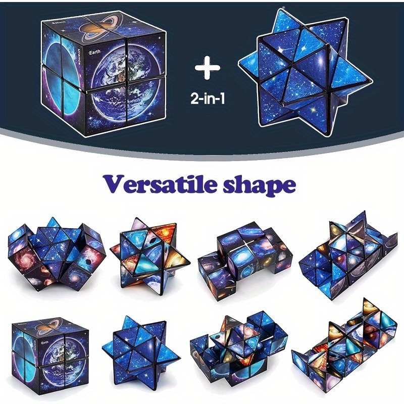 Model Kit Infinite Dimension - 2-in-1 Sternenhimmel-Würfel Magischer Würfel Spielzeug Unendlicher