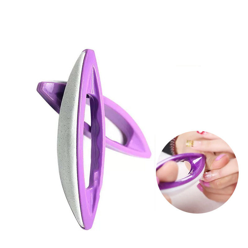 Sanding Stick Set - Hochwertiger Lila Schafsfell-Nagelpolierer für Nagelkunst, Schleifen
