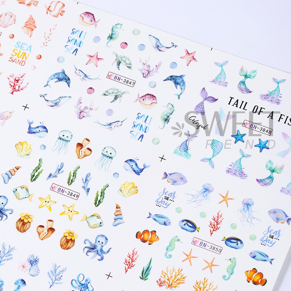 12 Designs Sommer Ozean-Thema  – Waterslide Decal Paper Bewertung und Preis