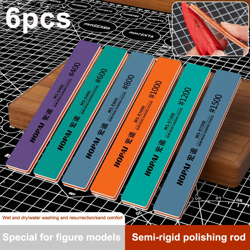 6Pcs MS-E400-1500 Halbstarre S – Sanding Stick Set Bewertung und Preis