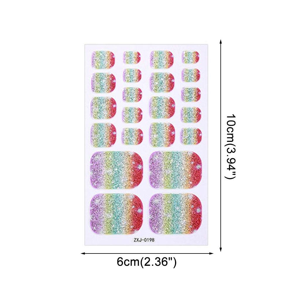 Regenbogen-Glitzer-Zehennagel- – Waterslide Decal Paper Bewertung und Preis