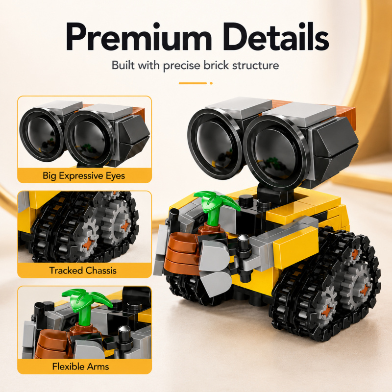 Mini-Roboter-Baustein-Set, Nie – Model Kit Display Bewertung und Preis