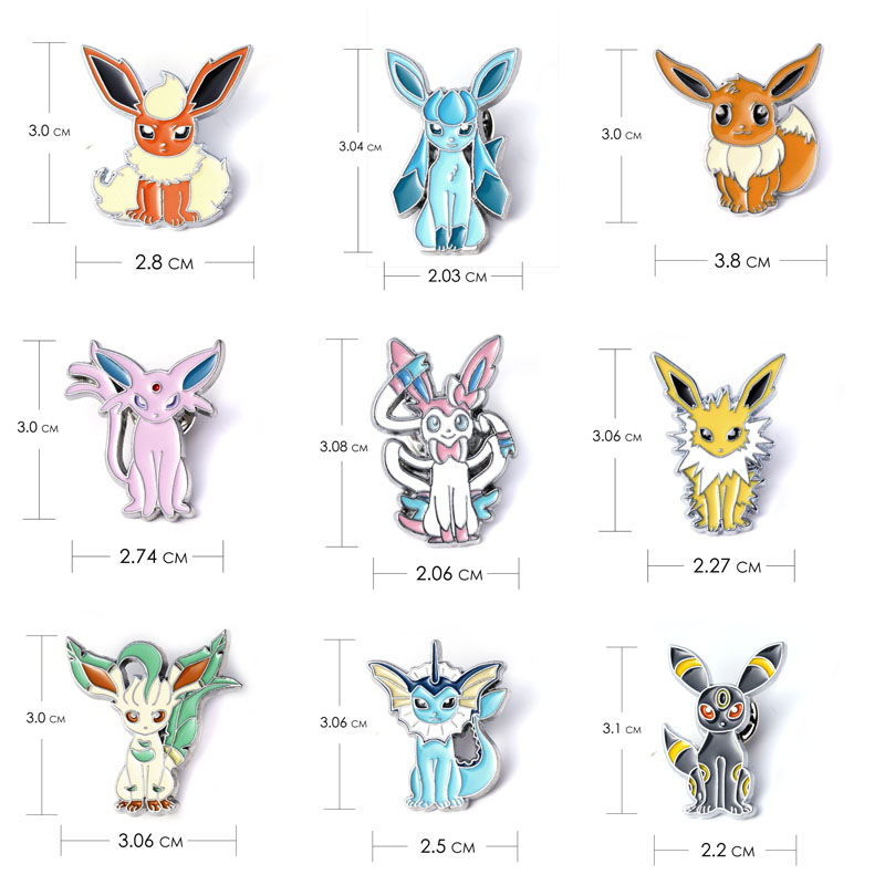9 Stil Pokemon Abzeichen Evees – Model Kit Umbreon Bewertung und Preis