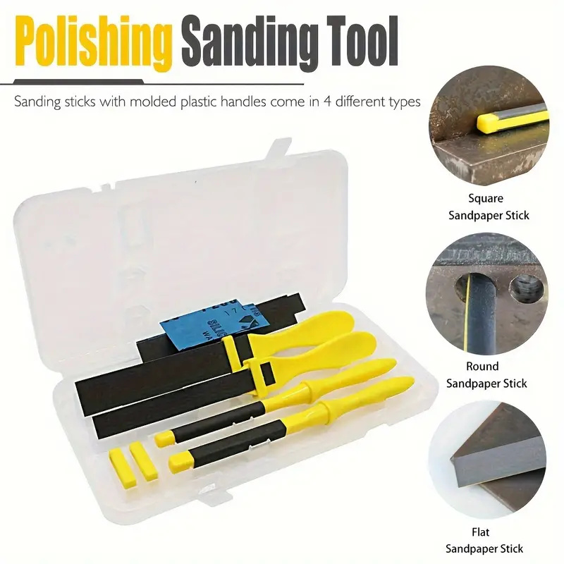 4-teiliges Schleifstäbchen-Set – Sanding Stick Set Bewertung und Preis