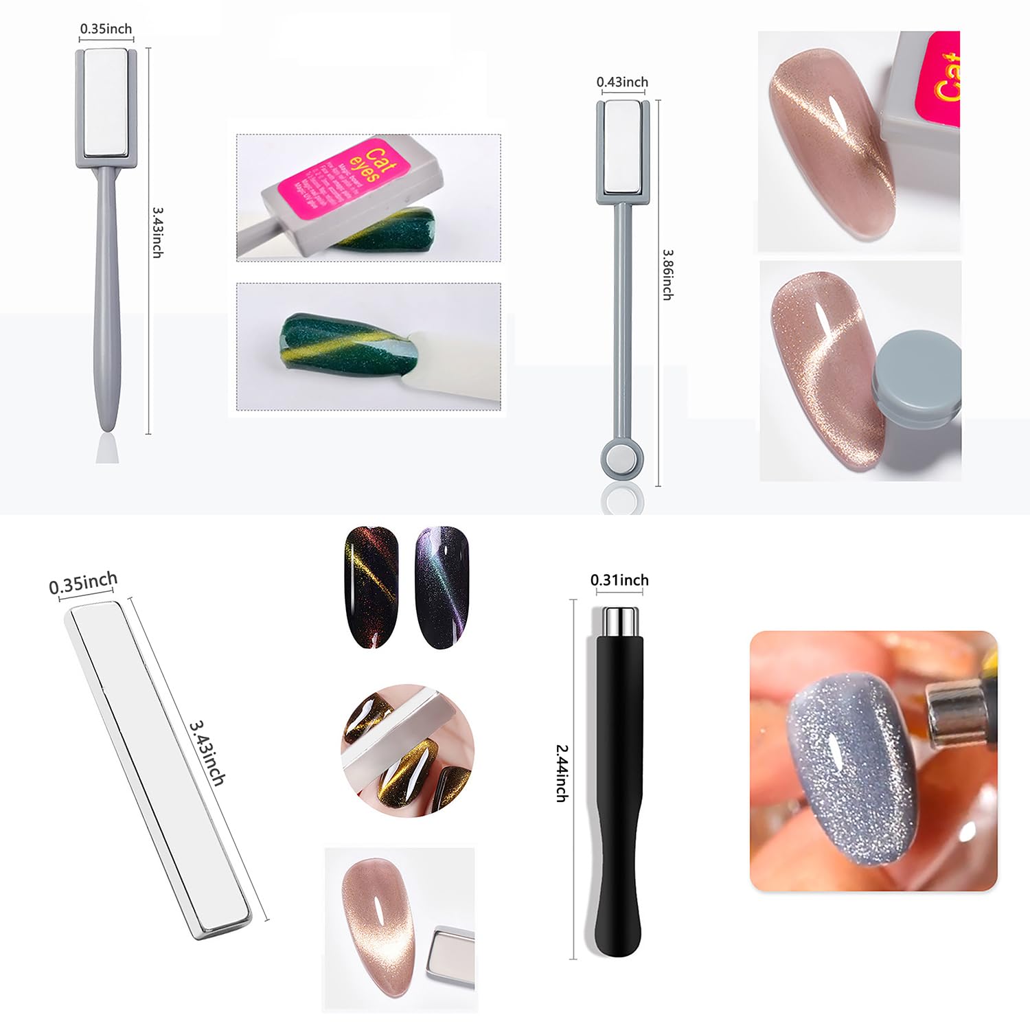10-teiliges Katzenauge-Magnet- – Sanding Stick Set Bewertung und Preis
