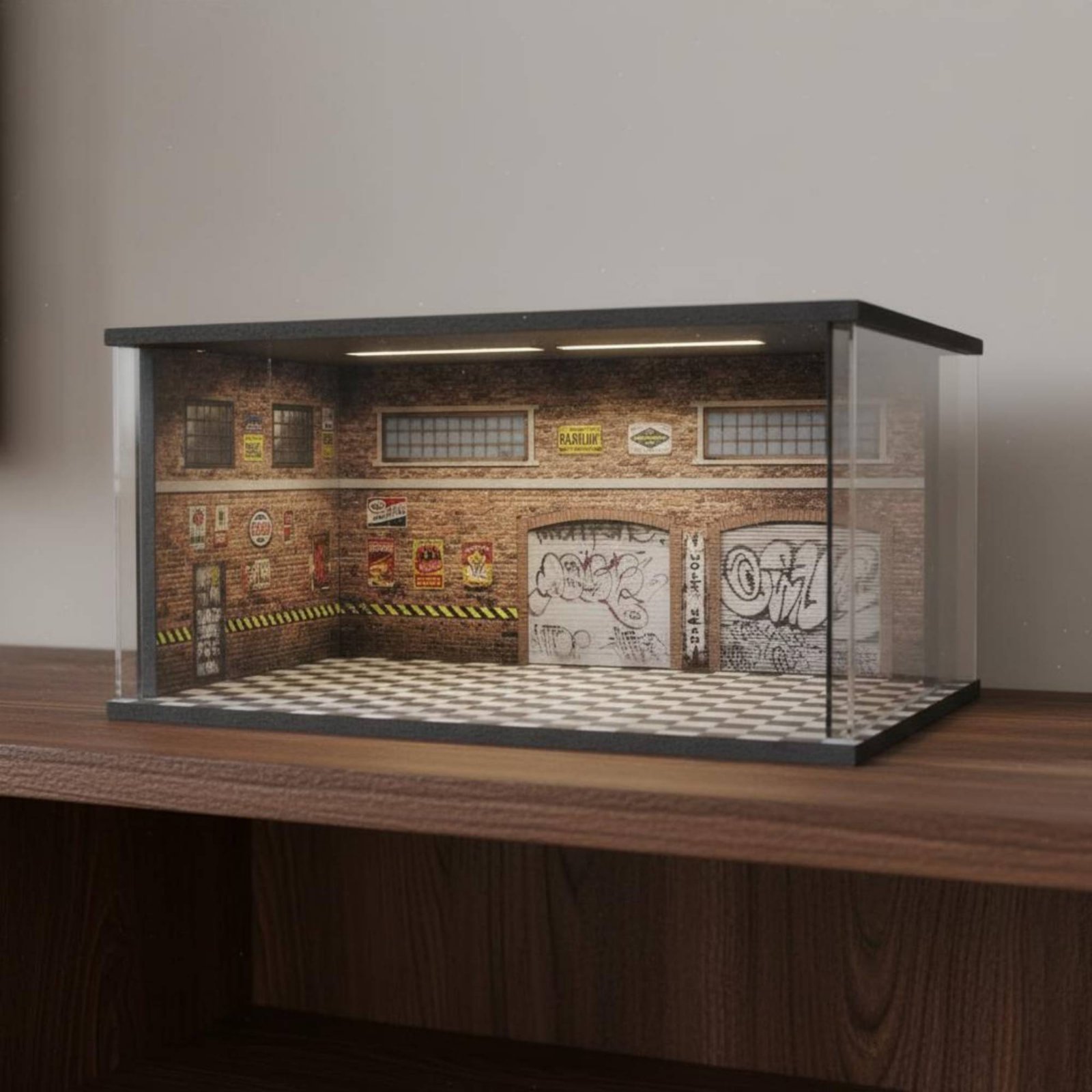 Beleuchtetes Autoreparaturwerk – Model Kit Display Bewertung und Preis